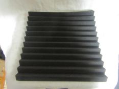 4x Packs Containing 10 Units Per Pack Being : Unbranded - Acousic Foam Tiles - Black - All