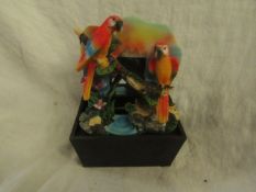 5x Katerina Souvenirs - Parrot Mini Water Fountain - EU Plug - Unused & Boxed.