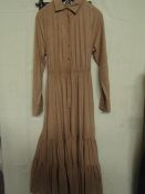 Dennis Day Suedette shirt dress, sales sample, size 8