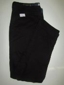 Jachs - Bowie Fit Mid-Rise Slim Straight Leg Chinos - Black Size W32 L30 - New With Tags.
