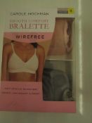 Carole Hochman - Wirefree Bralette ( Pack of 2 ) - Size Small - New & Boxed. (Picked at Randon So