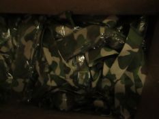 Box Containing Approx 90 Camouflage Ties - All New & Packaged