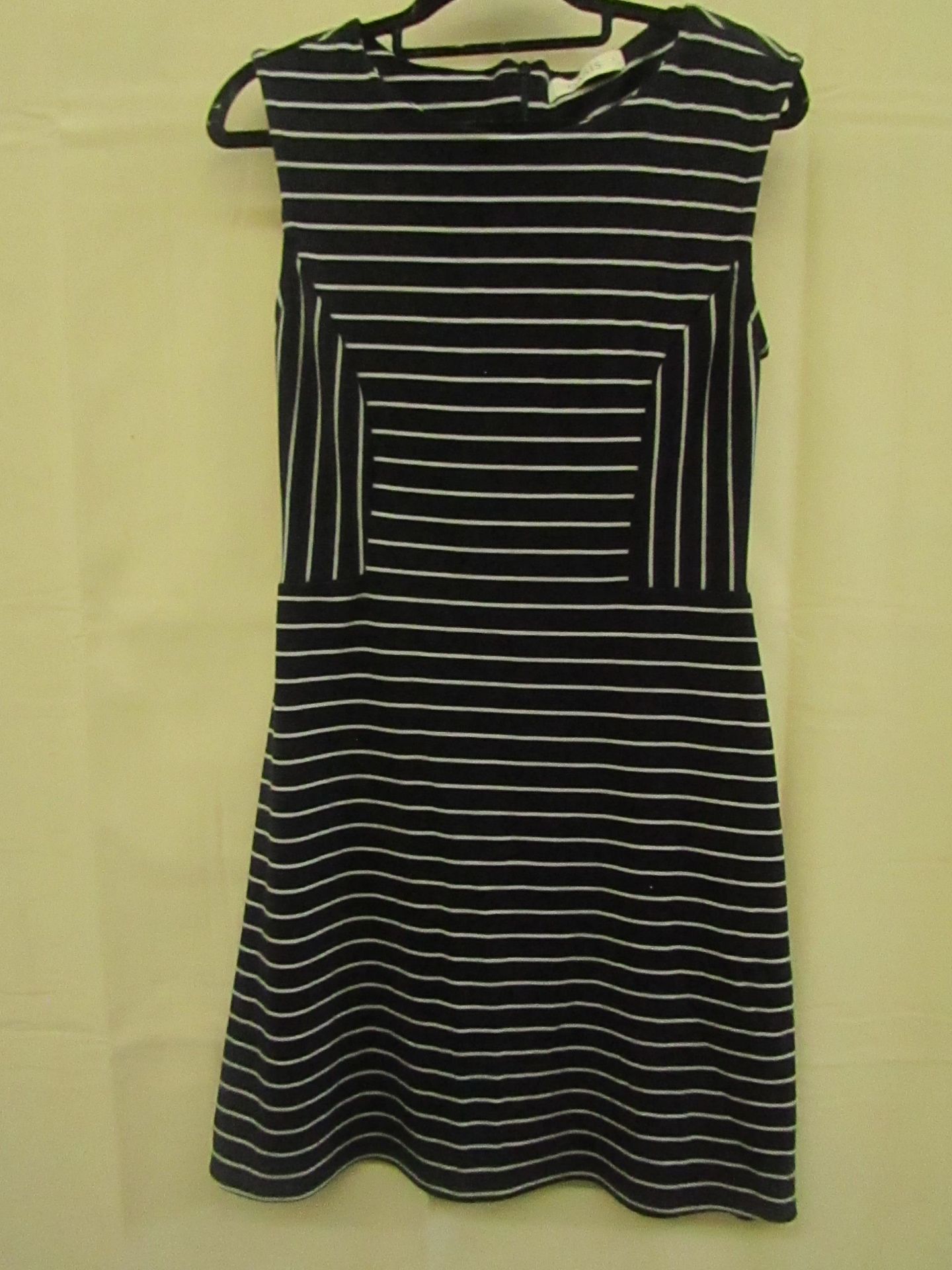 Oasis - Navy & White Sleeveless Dress - Size Small - No Packaging.