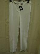 Kaleidoscope - Ladies White Trousers - Size 12R - New, But May Containing Marks Due To No