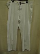 Star by Julian Macdonald - White Trousers - Size 22 - New, Dirty Marks Present.