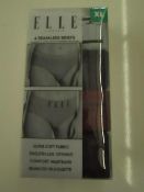 Elle - Seamless Ladies Briefs ( Pack of 4 ) - Size XL - New & Packaged.
