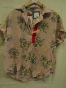 Jachs Girlfriend - Pink Floral Blouse - Size Medium - New With Tags.