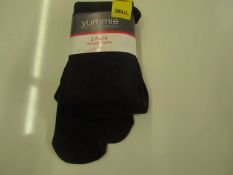 1x Pack of 2 Yummie By Heather Thomson Opaque Tights Size S All New But Slightly Shop Soiled.