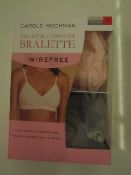 Carole Hochman - Wirefree Bralette ( Pack of 2 ) - Size Medium - New & Boxed. (Picked at Randon So