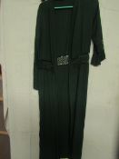 Unbranded Green wrap dress, new but missing belt to hold it together