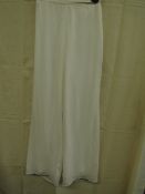 One By Kaleidoscope - Chiffion Trousers ( Sales Sample ) White Size Unknown - Dirty Marks Present.