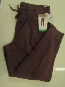 Mondetta - Ladies Cozy Joggers - Berry Flint Size XL - New With Tags.