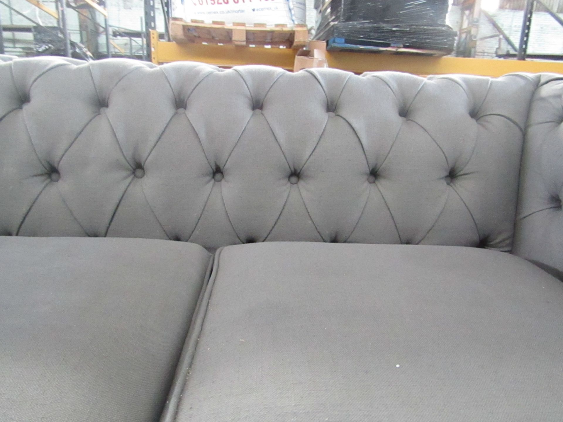 Mark Harris Furniture Highgrove Grey Linen 3 Seater Sofa RRP ?2399.00 - The items in this lot are - Image 3 of 5