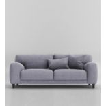 Swoon Edes House Weave Three-seater Sofa in Lilac Dark RRP ¶œ1499.00 (PLT NA25082022)