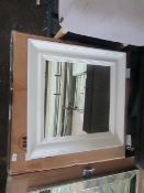 Cotswold Company Warm White Square Mirror 1 RRP Â£89.00 - The items in this lot are thought to be in