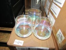 Moot Group Set of 4 Drinking Glasses - Please note one glass missing however the rest are in good