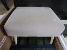 Cox & Cox Mads footstool, Blush - No phisical damage visible however needs a good clean - RRP £395.