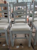 Cotswold Company Chester Dove Grey Ladderback Dining Chair RRP Â£155.00 - This item looks to be in