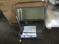 Cox & Cox Industrial Shelf Mirror RRP Â£150.00 - This item looks to be in good condition and appears