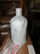 Cox & Cox Marble Effect Vase - Grey RRP Â£19.00 - This item looks to be in good condition and