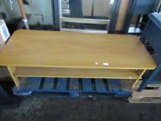 1x La Redoute Jimi 2 tier Coffee Table - Light Wood - Imperfections around the sides but otherwise