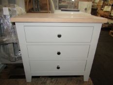 Cotswold Company Chester Dove Grey Jumbo Bedside Table RRP Â£245.00 - This item looks to be in