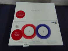 BT - Whole Home WiFi Booster Disc - Twin Pack White - Untested & Boxed.