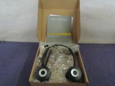 Jabra - Pro 920 Duo Headset - Untested & Boxed.