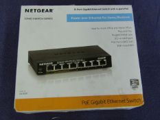 Netgear - 8-Port Gigabit Ethernet Switch With 4-Port PoE - Soho Switch Series - Untested & Boxed.