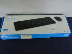Microsoft - Wireless 900 Desktop Keyboard & Mouse Set - Unchecked & Boxed.