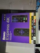 | 1X | ROKU EXPRESS 4K, SIMPLE SETUP & SMOOTH WIRELESS STREAMING | UNCHECKED & BOXED | RRP £39.99 |