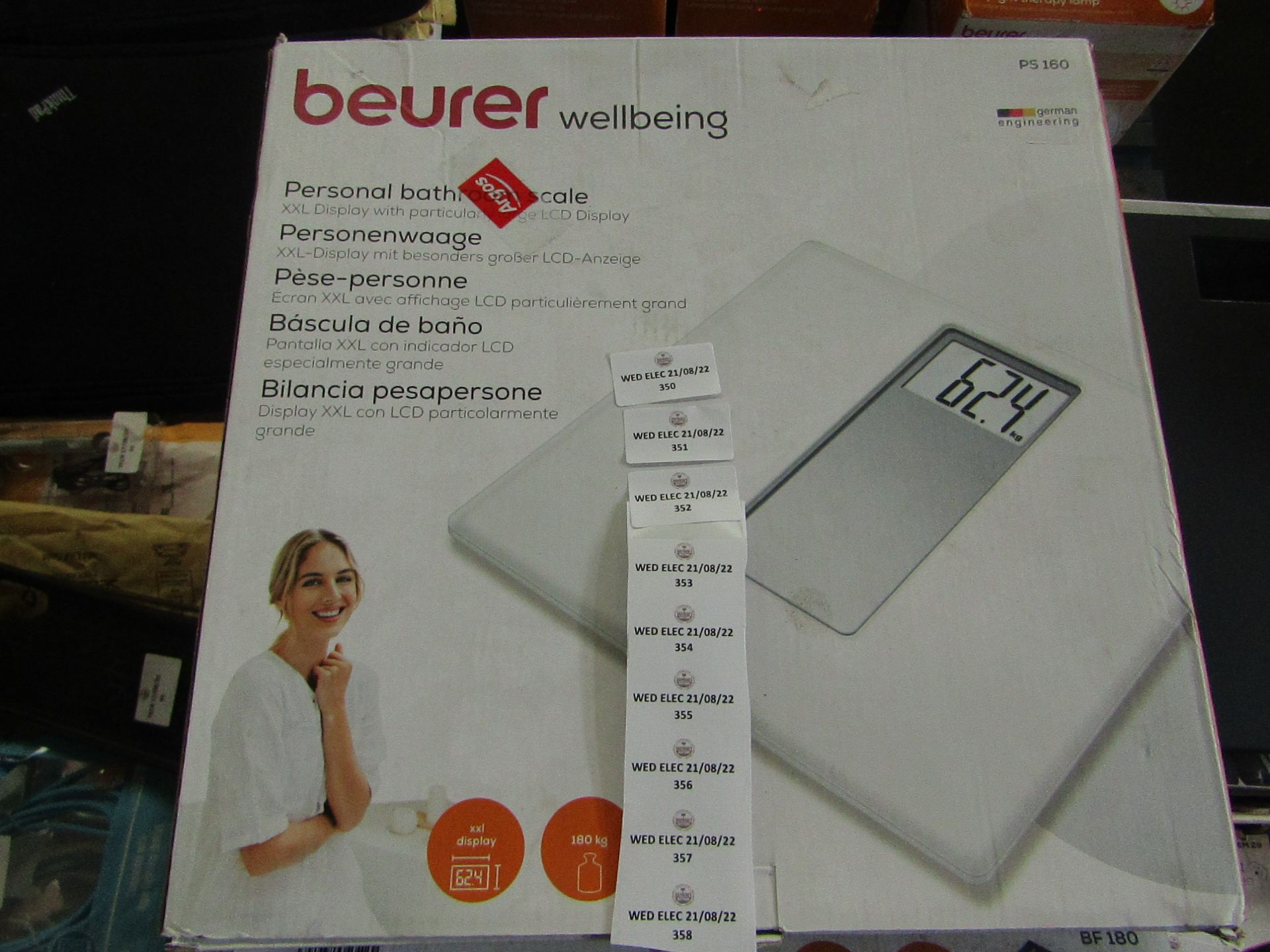 Beurer - Personal Bathroom Scale - PS160 - Grade B & Boxed.