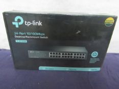 Tp-Link 24 Port 10/100Mbps Desktop/Rackmount Switch TL-SF1024D - Untested & Packaged.