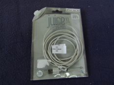 Juice - Iphone Charge & Sync Cable - White 2m - Untested & Packaged.