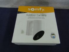 Somfy Protect - Outdoor Camera With Built-In Siren - White - Unchecked & Boxed.