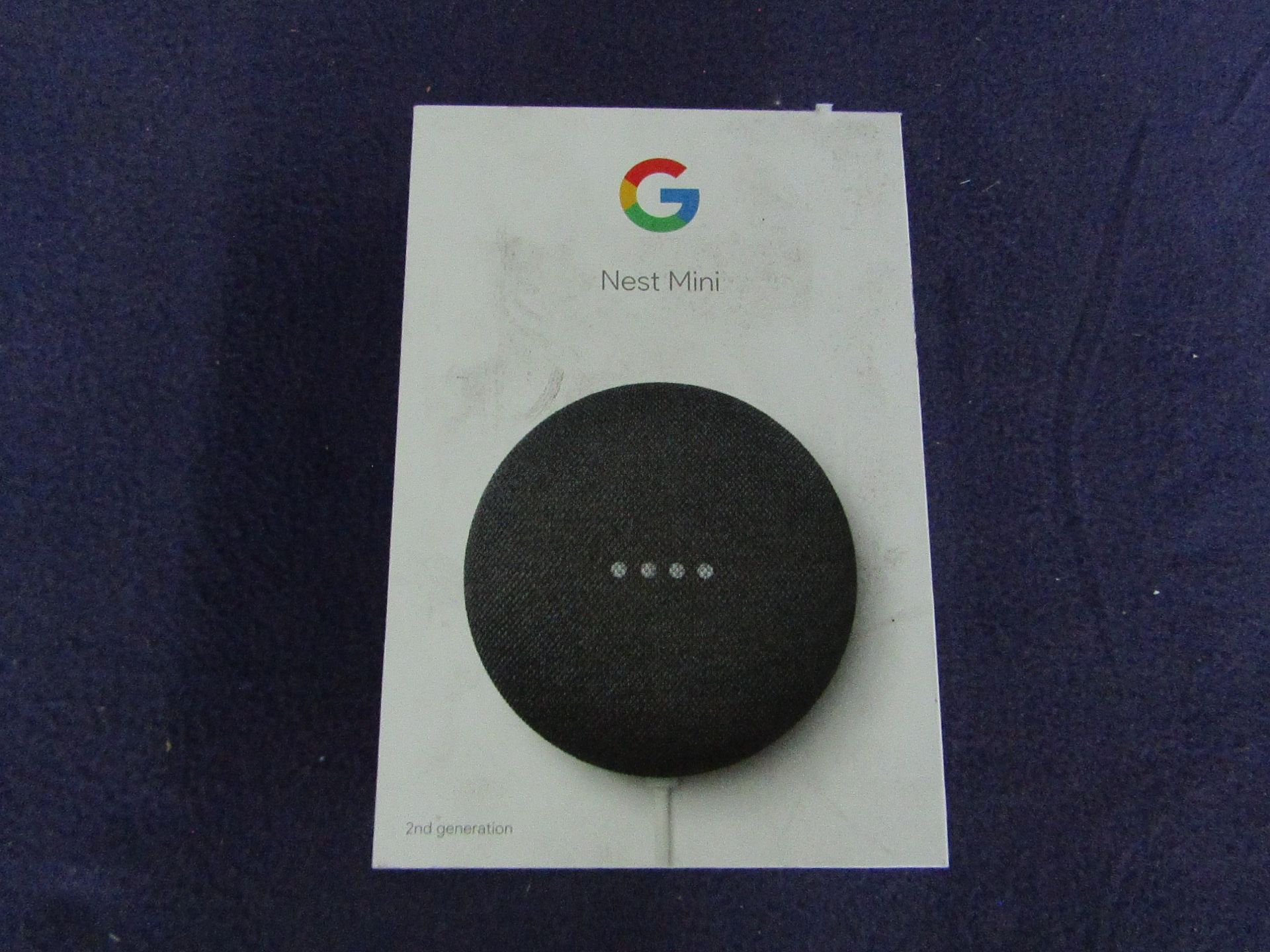 Google - Nest Mini Hub - Item Powers On But Have Not Tested Any Further, Comes In Original Box.