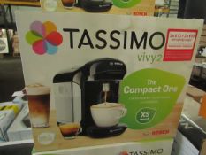 | 1X | BOSCH TASSIMO VIVY 2 COMPACT COFFEE MACHINE | POWERS ON & BOXED | RRP £106 |
