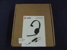 Poly - BlackWire 5210 Wired PC Headset - Untested & Boxed.