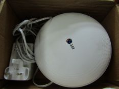 BT - Whole Home Wi-Fi Booster Disc - White - Untested, Non Original Box.