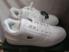 Lacoste White Sneaker Size 11 New & Boxed