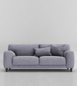 Swoon Edes House Weave Three-seater Sofa in Lilac Dark RRP œ1499.00 (Please note the stock photo