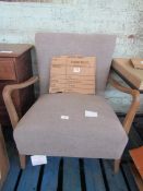Moot Group Gallery Direct Chedworth Charcoal Occasional Chair RRP Â£16.50 (PLT MOO19082022) - The