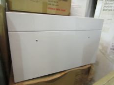 Unbranded - Wall-Hung Gloss White Basin Unit ( 594x385x350mm ) - Good Condition & Boxed.