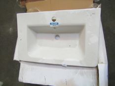 Roca - The Gap White Vanity Sink - 700mm ( 1-Tap Hole ) - Good Condition & Boxed.