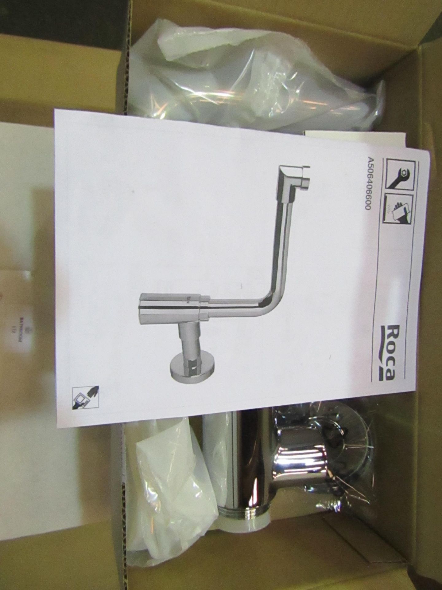 Roca - Chrome Sink Waste Pipe - New & Boxed. RRP Circa œ50