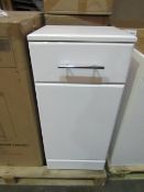 Unbranded - Gloss White 1-Drawer 1-Cupboard Unity ( 350x300x766mm ) - Unused & Boxed.