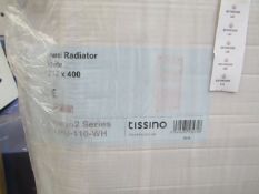 Tissino - Hugo2 Series White Towel Radiator ( 1212x400mm ) - Unused & Boxed.
