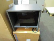 Geberit - Icon Side Element With Storage Box - Lava Grey - New & Boxed.