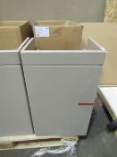 Roca - Dama-N Compact Wall-Hung Base Unit 1-Door Matt Cashmere - Suit 450mm Basin - Good Condition &