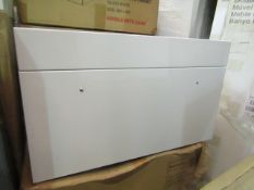 Unbranded - Wall-Hung Gloss White Basin Unit ( 594x385x350mm ) - Good Condition & Boxed.